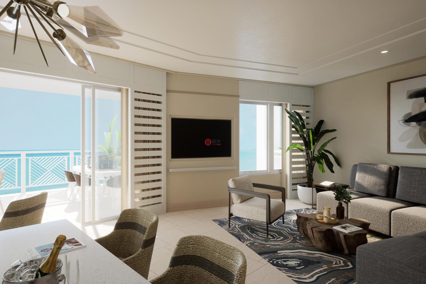 百慕达的公寓，The Residences at St. Regis Bermuda - Gates Bay Unit 2A & 2C St. Catherine's Beach，编号51824204