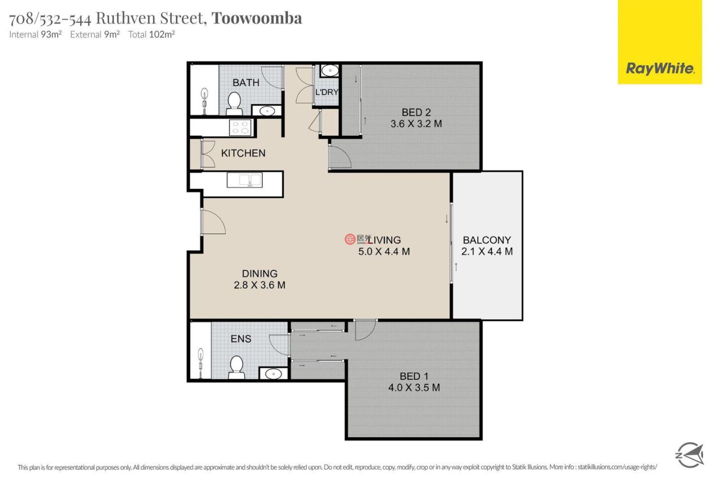 澳大利亚昆士兰Toowoomba City的公寓，708/532-542 Ruthven Street，编号76964643