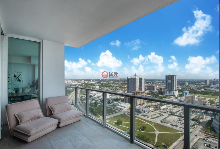 美国佛罗里达州迈阿密1卧2卫的公寓